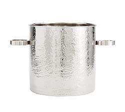 Cubo de hielo metálico de lujo con asa resistente para un fácil transporte, perfecto para enfriar vino, champán y cerveza en casa, bar o restaurante. - Product Image 5