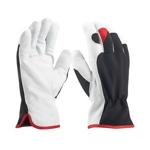 Gants de travail robustes en cuir pleine fleur couleur personnalisée 2026 pour la construction et la vente directe d'usine, paume simple - Product Image 1