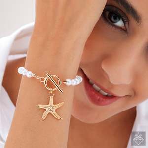PRAO Starfish Shores Bracelet de perles anti-ternissement Bracelets élégants pour femme - Product Image 2