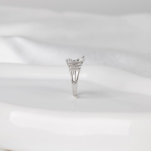 Anillo de Diamante Cultivado en Laboratorio con Corte Marquesa de 2.4 Quilates, Oro Blanco de 14K, Anillo de Compromiso, Boda, Promesa, Joyería Elegante, Regalo para Ella - Product Image 2