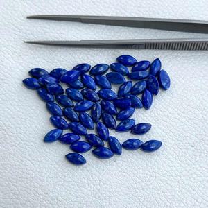 Lapislázuli Azul Natural de 4mm, 6mm, 8mm, 10mm, 12mm, Cabujón Marquise Liso, Piedra Preciosa Suelta al por Mayor, Todos los Tamaños Personalizados Disponibles - Product Image 1