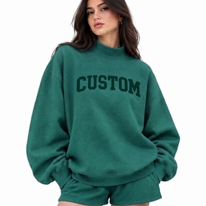Oversized <b>Mock</b> Neck Women's Modern Pullover Relaxed Casual Sweatshirt Top Comfortable Long Sleeve Apparel Loose - Product Image 4