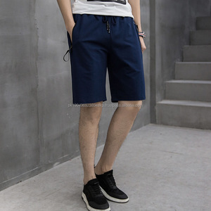 Pantalones cortos deportivos para correr de verano personalizados para hombre, pantalones cortos de baloncesto, deportivos, de poliéster liso Spandex, de punto teñido liso - Product Image 4