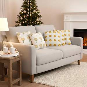 SOGA 5-Piece Sunny Dandelion and Retro Daisy Pillow <b>Cover</b> Set <b>Floral</b> <b>Cushion</b> <b>Covers</b> for Sofa Home Decorative & Throw Pillows - Product Image 6