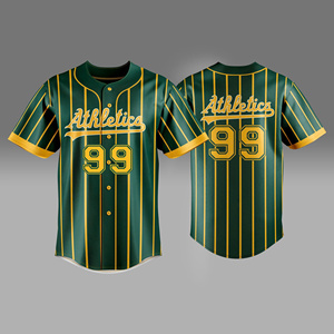 Maillot de baseball personnalisé avec nom et numéro, en tissu polyester respirant de haute qualité, chemise boutonnée, fournisseur d'uniformes d'équipe - Product Image 2