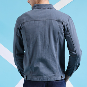 OEM <b>Mens</b> Denim Jean <b>Jacket</b> Casual Outwear Fall <b>Jacket</b> Denim Button up Coat Oversize Denim <b>Jacket</b> for <b>Men</b> acidwash fashion casual - Product Image 2