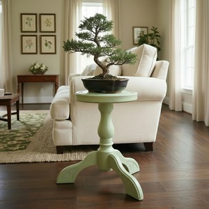 Soporte de madera para flores, tallado a mano, diseño rústico vintage, para uso en interiores, para plantas verdes, soporte de madera para plantas - Product Image 5