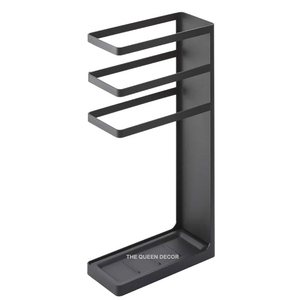 Porte-parapluie contemporain en métal noir finition laser pour la maison, support à parapluies moderne en métal découpé au laser pour le bureau - Product Image 5