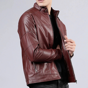Veste en cuir d'agneau véritable noire de qualité pour hommes / Vestes en cuir pour hommes / Vestes en cuir pakistanaises pour hommes par Maximize Wear - Product Image 4