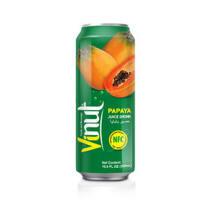 Jus de papaye OEM ODM Marque privée Fabricant de boissons Formulation personnalisée Usine du Vietnam 500ml Alu peut 24 par carton Halal - Product Image 1