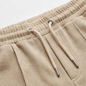 Ensemble décontracté deux pièces pour homme en tissu éponge polyester-coton à séchage rapide, polo zippé à manches courtes et pantalon, idéal pour l'extérieur - Product Image 4