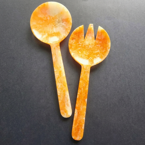 Ensemble de saladiers en acrylique/résine au design moderne avec poignée perlée – Outils de cuisine manuels élégants et abordables - Product Image 1