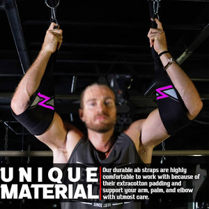 Sangles abdominales réglables en nylon et polyester de qualité supérieure, légères, pour la stabilité, la musculation et l'haltérophilie - Product Image 3