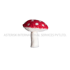 <b>Needle</b> Wool <b>Felted</b> Mushroom Tree Christmas Decorations Handmade Wool Mushroom Multicolor Available Bulk Wholesale Custom Logo - Product Image 6