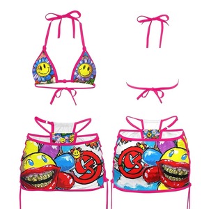 Ensemble de bikinis de plage 4 pièces entièrement personnalisable, qualité infinie, design très demandé, respirant et extensible. - Product Image 3