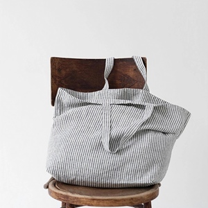 Eco-Friendly Sustainable Cotton Tote <b>Bag</b> with Non-Woven Handle <b>Medium</b> <b>Size</b> Letter Pattern-Reusable Fashion Wholesale Bulk - Product Image 4