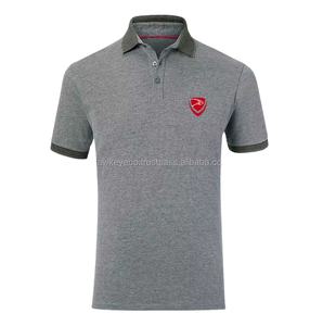 Nouvelle conception personnalisée de chemise en coton pour homme à manches courtes, unie, anti-boulochage, avec logo personnalisé, fabricants de tricots - Product Image 1