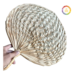 Handcrafted Extra Large Set of 3 Bamboo Palm Leaf <b>Wall</b> Hanging <b>Fans</b> Boho Gallery <b>Wall</b> <b>Decor</b> Wholesale Factory Price Vietnam - Product Image 4