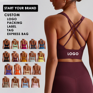 Women's Backless Racerback Sports Bra Moisture Wicking Anti-UV Lightweight Spandex/Polyester Medium Support Yoga Activewear OEM - Product Image 6