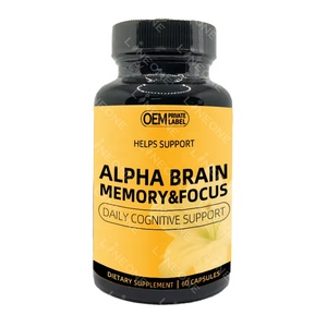 Suplemento cerebral Premium para hombres y mujeres, cápsulas de concentración para el cerebro y la memoria, con soporte de gomitas, 60 unidades, producto de salud, nuevo - Product Image 2