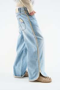 Mid Waist Wide Leg Baggy Stonewashed Denim <b>Jeans</b> Cotton Loose Fit Casual Men's Pants Summer Eco-Friendly Breathable Solid Color - Product Image 5