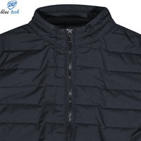 Blouson d'hiver matelassé épais pour homme en toile enduite, col montant, fermeture éclair intégrale, chaud, pour activités de plein air, randonnée, voyage, décontracté