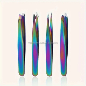 Pince à épiler les sourcils pince en acier inoxydable tondeuse à sourcils pince d'extension de cils maquillage beauté réparation outil de cils - Product Image 2