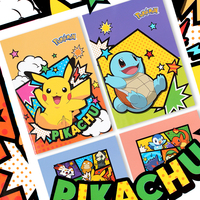 Cuaderno Cosido con Costuras Tipo Saddle Stitch de Pokémon, Papelería Coreana para Niños, Anime, Dibujos Animados, Útiles Escolares, Regalo para Estudiantes, Venta al por Mayor