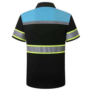 Chemises polo de travail pour hommes, manches courtes, confortables, avec logo personnalisé, pour chantier, usine, entrepôt, uniformes. - Product Image 2