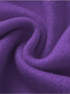Sudadera Corta de Diseño para Mujer, con Media Cremallera, Color Morado, de Algodón, Estilo Casual - Product Image 3