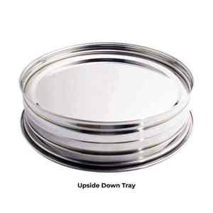 ENSEMBLE DE CINQ PLATS DE COMMUNION EN ACIER INOXYDABLE PREMIUM DELUXE, 200 CUPS EN ACIER INOXYDABLE, FINITION MIRROR, ROBUSTE, LAVE-VAISSELSSE SANS PROBLÈME - Product Image 2