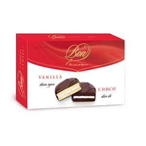 Venta al por mayor OEM de dulces de azúcar, cacao, malvavisco y chocolate suave a granel, bonitos pasteles redondos recubiertos de chocolate de Vietnam de 448g, con 12 meses de vida útil, en caja/bolsa. - Product Image 1