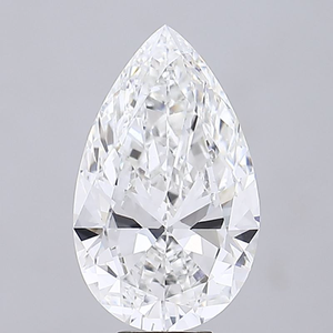 Diamant blanc en forme de poire de 2 carats, symétrie exceptionnelle et éclat de feu glacé époustouflant, pour la création de bijoux fins sur mesure. - Product Image 1
