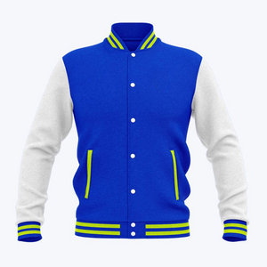 เสื้อแจ็คเก็ตวาร์ซิตี้สีม่วงขาว สไตล์พรีปปี้สำหรับผู้ชาย ติดกระดุม ทรงปกติ ใส่ได้ในฤดูใบไม้ร่วง ผลิตจากผ้าโพลีเอสเตอร์ผสมฝ้าย - Product Image 6