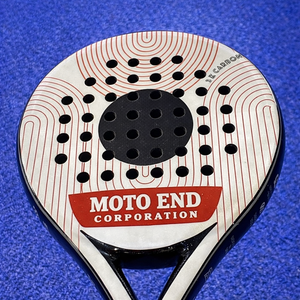 Raquette de padel professionnelle personnalisée en gros, haute qualité, design goutte d'eau, cadre en fibre de carbone aérodynamique, noyau en EVA, durable et légère - Product Image 2