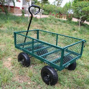Carretilla de Jardín Verde para Transporte Fácil de Leña - Product Image 5