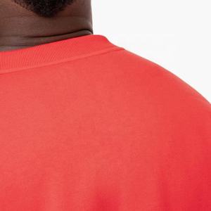 Sudadera con cuello redondo, lisa, teñida, en blanco, con bordado técnico, para la temporada de invierno, venta al por mayor, sudadera personalizada a precio de fábrica - Product Image 4