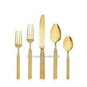 Mirrored Steel <b>Flatware</b> Cutlery Set Natural Polished Latest Design Food Grade Metal Cutlery <b>Flatware</b> for Parties - Product Image 2