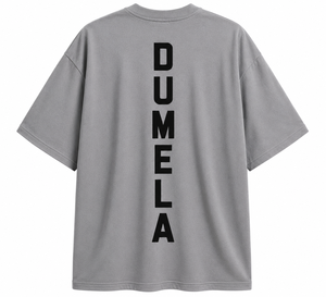 T-shirt gris surdimensionné à manches courtes et col rond pour homme avec imprimé lettres au dos, en jersey tricoté 100 % coton, sérigraphié, style décontracté - Product Image 2