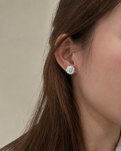 18K White Gold Lab Diamond Large Round Brilliant Martini Solitaire Stud | IGI Certified | Statement Bridal Title 3: - Product Image 2