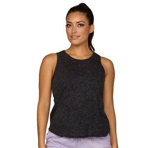Débardeur dos nageur 100 % coton délavé à l'acide pour femme - Product Image 1