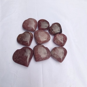 Premium Strawberry Quartz Heart Stone | Natural Polished Crystal Heart for Energy Healing, Gifts & <b>Bulk</b> Supply - Product Image 5
