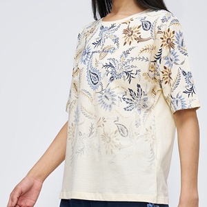 Camiseta RLL para Mujer, Talla Grande, con Estampado de Dibujos Animados, Manga Larga, Cuello Redondo, Ecológica, Anti-Pilling, 100% Algodón Canvas, Corte Regular Informal - Product Image 3