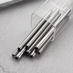 Premium Stainless Steel Reusable Metal <b>Straw</b> Collection for Cocktails <b>Smoothies</b> and Juices - Product Image 3