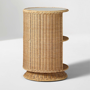Vietnam Factory Tall Standing <b>Drawer</b> Seagrass <b>Storage</b> Cabinet Handmade Wicker Seagrass Organizer Multi Layer Decorative Basket - Product Image 2