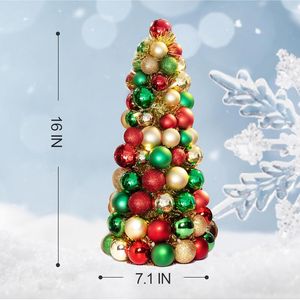Decorazioni Natalizie a Sfera LED da 16 Pollici con Luci Rosse, Dorate e Verdi per Interni, Caminetto e Feste - Product Image 2