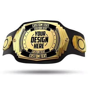 เข็มขัดแชมป์ออกแบบพิเศษสำหรับฝึกศิลปะการต่อสู้ หนังแท้ โลโก้สั่งทำ ซับในผ้าฝ้าย คุณภาพสูง - Product Image 2