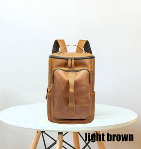 กระเป๋าเป้สะพายหลังหนังแท้กันน้ำ ป้องกันการโจรกรรม สไตล์วินเทจ สำหรับเดินทาง รุ่น LBP-0325 - Product Image 6