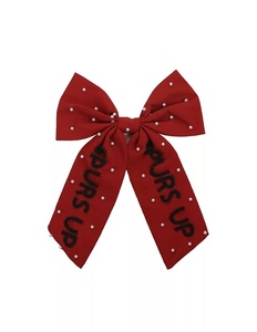 Unique Design Pink Baseball Cheer Bow Rhinestone Hair Bow Large <b>Sports</b> Team Spirit Ribbon Game Day Hair Accessory Team Spirit - Product Image 2