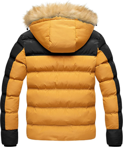 เสื้อแจ็คเก็ตพัฟเฟอร์แบบมีฮู้ดสำหรับผู้ชาย คุณสมบัติกันลม ทนทานสูง แฟชั่นสำหรับผู้ใหญ่ บรรจุใยโพลีเอสเตอร์ - Product Image 2